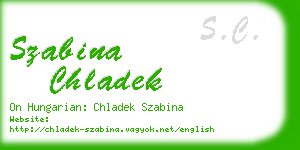 szabina chladek business card